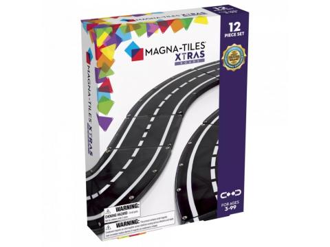 Stavebnice magnetická Magna Tiles Závodní trať 12ks